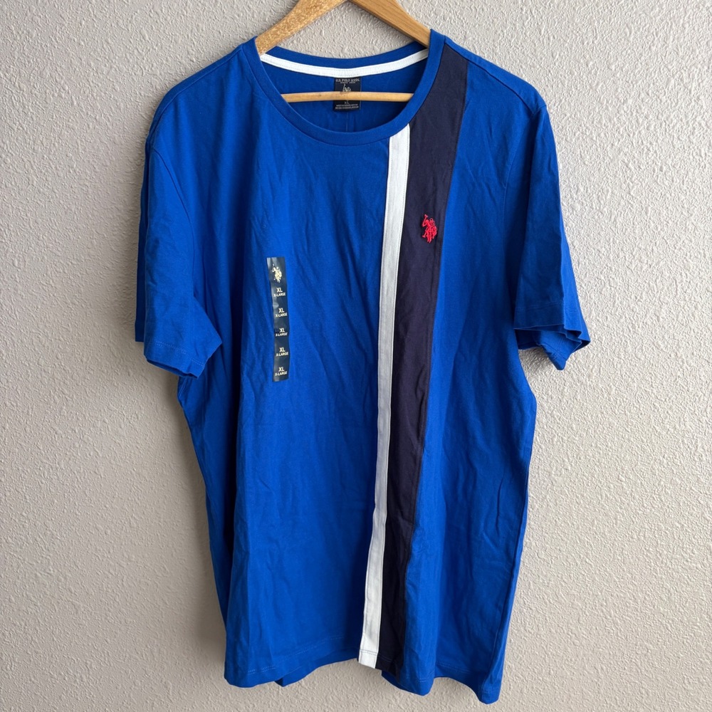 U.S. Polo Assn. Blue Men's Novelty Short Sleeve Crew T-Shirt XL - NWT